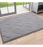 OLANLY Indoor Door Mat, 30x20, Dirt Resistant and Absorbent, Sturdy Non-Slip Rubber Backing, Easy...