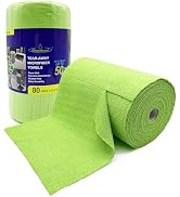 Greenfound Microfiber Cleaning Cloth Roll -80 Pack,Tear Away Microfiber Towels for Car,Reusable P...