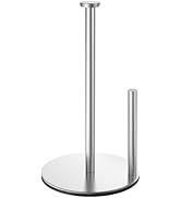 Paper Towel Holder for Kitchen, Countertop Paper Towel Holder, Silver Stainless Steel Paper Roll ...