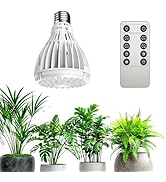 SGLEDs Dimmable Grow Light Bulb, Full Spectrum with Remote Control, Auto On Off Timing 4 8 12 Hrs...