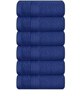 BOUTIQUO Ultra Soft Cotton 6 -Piece Hand Towel Set 16x24 Inch, Ideal for use in Bathroom, Kitchen...