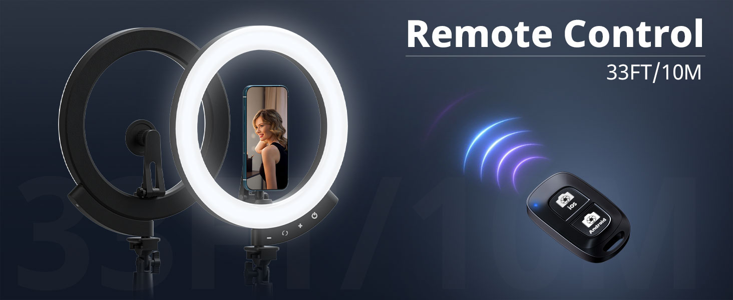 ring light with stand and phone holder