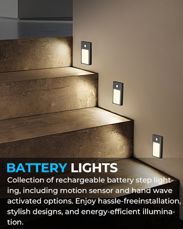 battery step lights