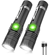 Flashlights USB Rechargeable, Vnina Tactical Led Flashlight, 4 Models, Zoomable, Waterproof, High...