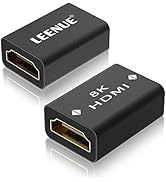 LEENUE HDMI Coupler 8K, Female to Female 2.1 HDMI Adapter, HDMI Connector 8K@60Hz / 4K@120Hz HDR ...