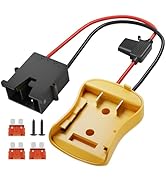 RVBOATPAT 20V Battery Adapter for Power Wheel Adapter with Wire Harness Connector 12 AWG Wire Com...