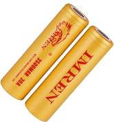 Imren 3000 mAh Rechargeable Battery wFlashlights, Headlamps, Doorbells, RC Cars (2PS)