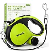 Pecute Retractable Dog Leash with Chew Proof Cable - 18,2 ft Heavy Duty Retractable Pet Leash wit...