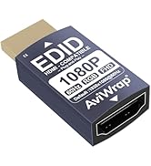 AviWrap HDMI EDID Emulator Passthrough Adapter,1920x1080@60Hz Virtual Display Adapter,Reliable ED...