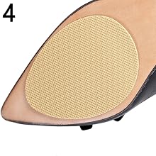 Press firmly,mainly the edges of the oval grip for yellow shoe bottom protectors