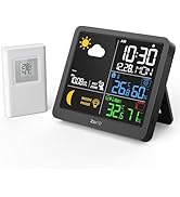 MeesMeek Home Weather Stations-Wireless Indoor Outdoor Thermometer Forecast Station with Digital ...