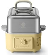 BUYDEEM G52 5.3Qt Electric Food Steamer for Cooking, Mellow Yellow | 1-3 People, 2-hour Keep Warm...
