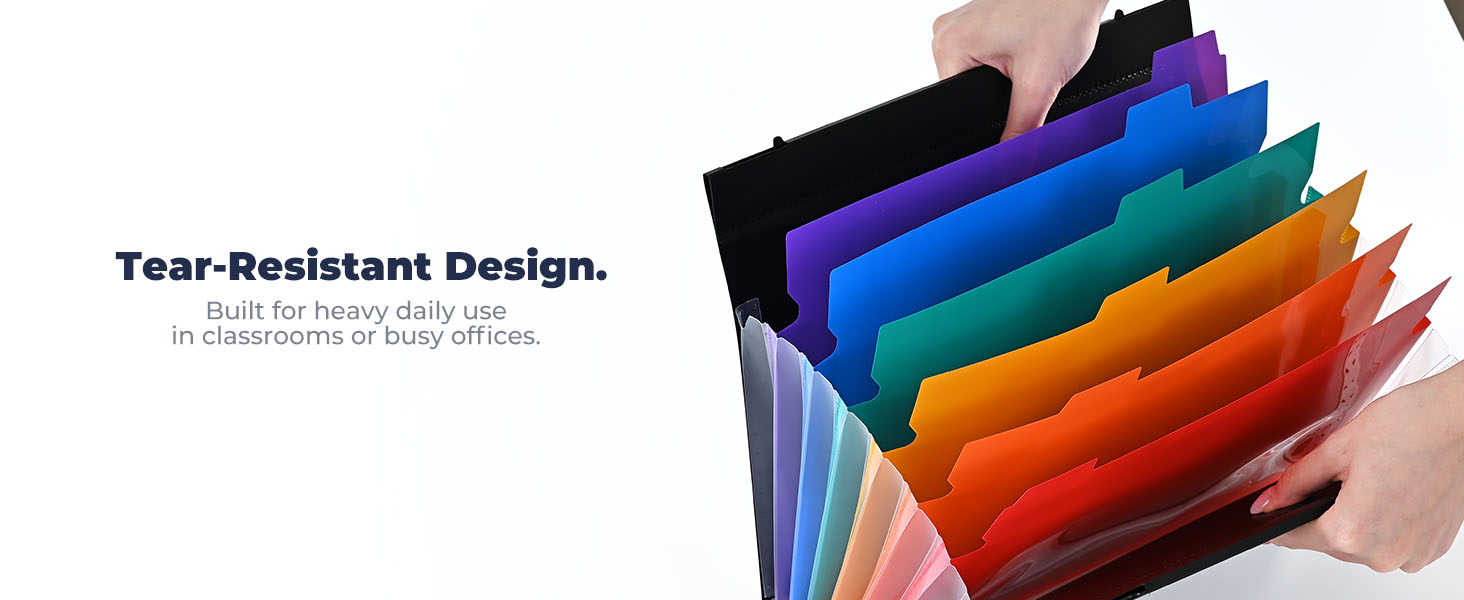 7 pocket accordion folders