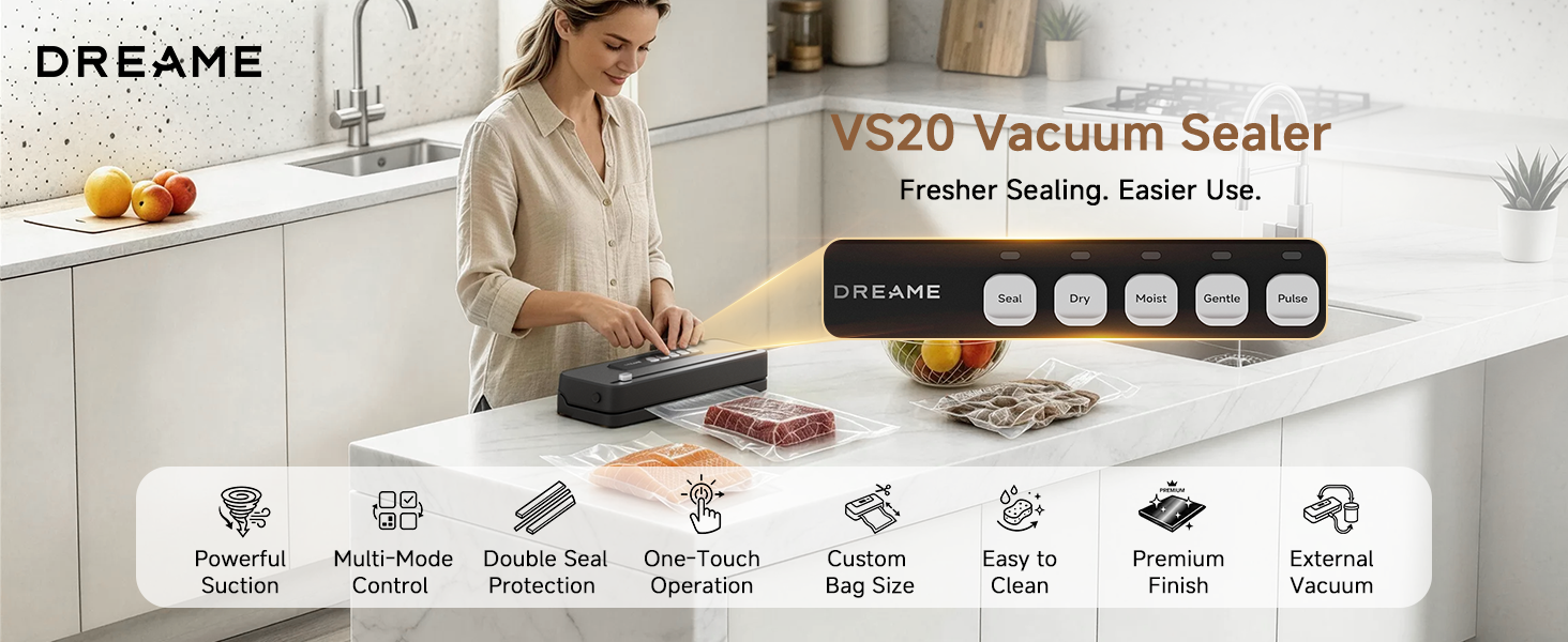 DREAME VS20 Vacuum Sealer Machine for Food
