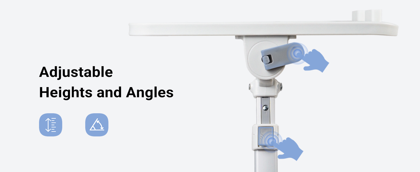 lap desk height adjustable