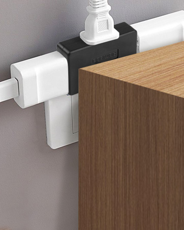 3 Pack AC Flat Wall Outlet Extender Flat Plug Adapter Outlet,