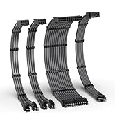 EZDIY-FAB 12VHPWR PSU Cable Extension Kit,16AWG PCIE 5.0 Power Supply Cable Extension- 1x 24 Pin ...