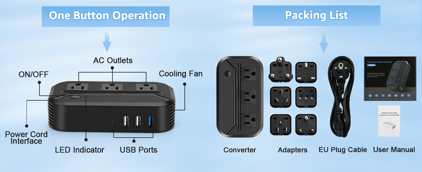 travel adapter and voltage converter