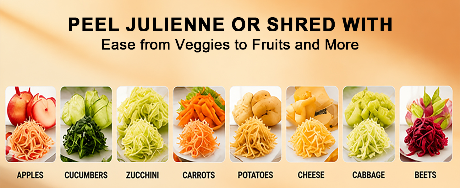 Multi Functional Vegetable Peeler Julienne Hand Held
