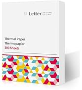 LabelCreate Thermal Paper 8.5 x 11 Inch, US Letter Thermal Printer Paper, Advance Thermal Printin...