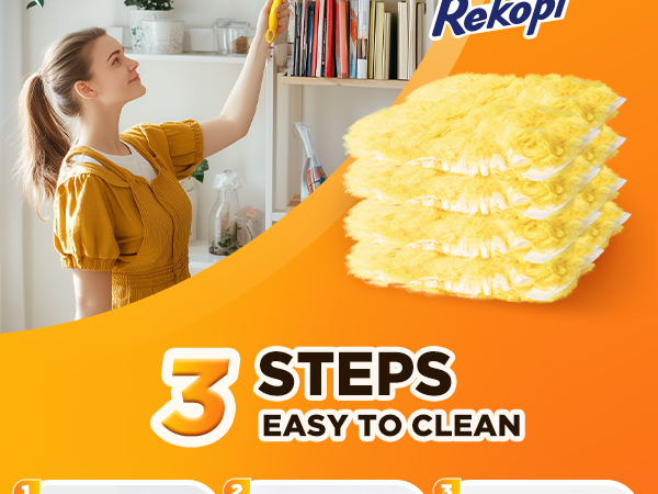 3 STEPS EASY TO CLEAN