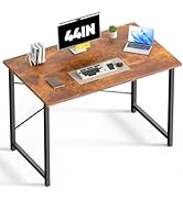 DUMOS 44 Inch Middle Computer Desk for Home Office, Modern Study Work Table Simple Style for Bedr...