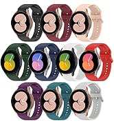 HSWAI 10 Pack No Gap Band Compatible with Samsung Galaxy Watch 7 6 5 4 FE Band 40mm 44mm/Galaxy W...