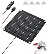 ECOBOSS 10W Solar Battery Charger Maintainer 12V Waterproof, Smart Solar Trickle Charger with Ind...