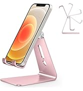 OMOTON Adjustable Cell Phone Stand, C2 Aluminum Desktop Phone Holder Dock Compatible with iPhone ...