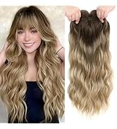 Hair Toppers for Women, 20 Inch Hand Tied Breathable Toppers Hairpieces for Women with Thinning C...