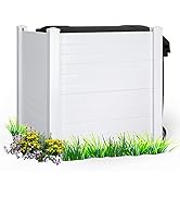 GARPANS Outdoor Privacy Fence Panels 48" W x 48" H Premium Vinyl Privacy Fence Screen Kit for Tra...
