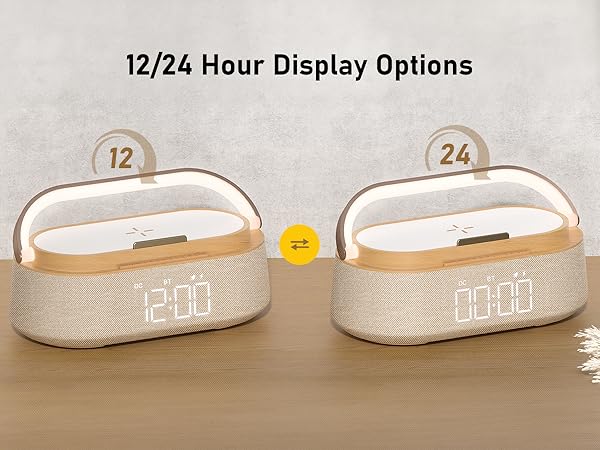 wireless charge with alarm clock