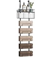 Aetyord Towel Racks for Bathroom Over The Door Towel Racks Towel Storage Organizer with Metal She...