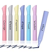 IOMDRWU Highlighters Assorted Colors, 6 Pack Tank Style Highlighters, Chisel Tip, No Bleed Bible ...