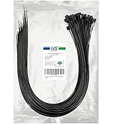 HS Extra Long Heavy Duty Zip Tie Straps (50 Pack) Thick 0.35 Inch Plastic Duct Zip Ties Heavy Dut...