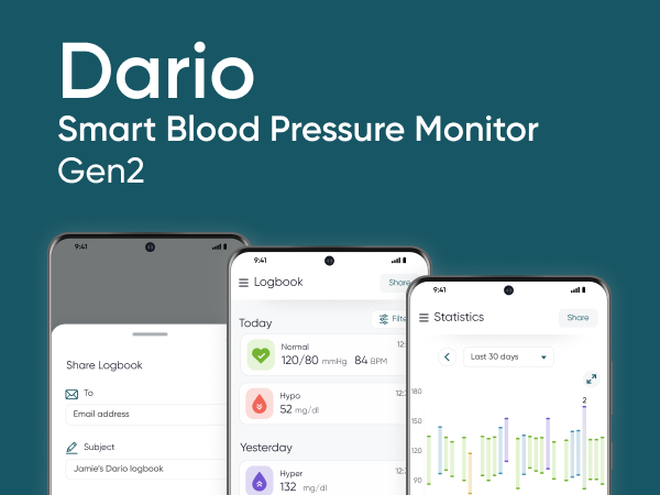 Dario Smart Blood Pressure Monitor Gen2