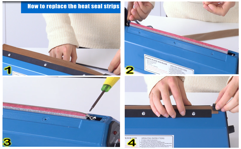 How to replace the heat seal strips
