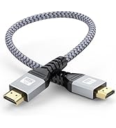 UVOOI 10K 8K Short HDMI Cable 1 Foot, HDMI Cable 1FT HDMI 2.1 Cord 8K@60Hz Ultra High Speed HDMI ...