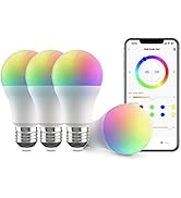 Broadlink FastCon Smart Light Bulbs-9W Color Changing Light Bulb with Music Sync, No App Account ...