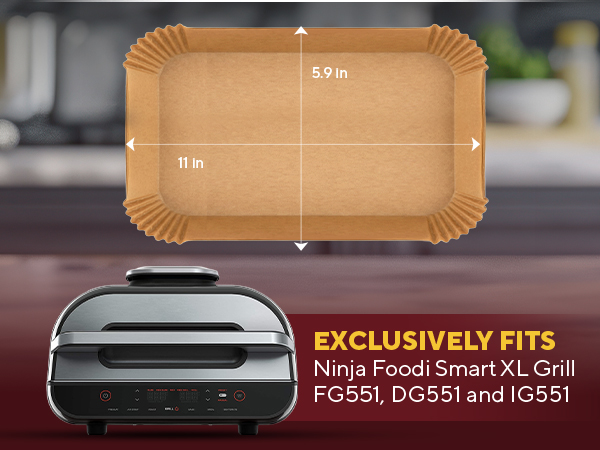 air fryer airfryer peper liners ninja foodi smart XL grill disposable parchment nonstick heat safe