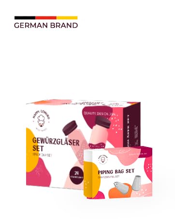 german brand germany box happy lemuro logo piping bag set tips nozzles