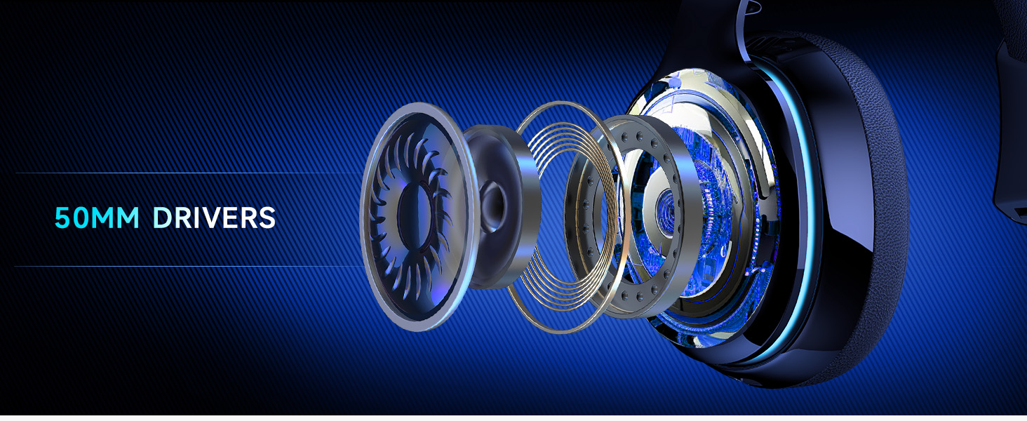 Gtheos wireless gaming headset ps5 headset gaming headphones bluetooth gaming headset