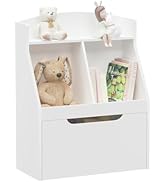 Donext 3 Tier kids Bookshelf, Wood Kids Toy Storage Organizer, Children's Bookcases with Drawer a...