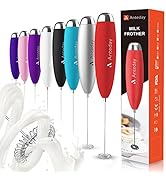 Electric Milk Frother Handheld For Coffee, Upgraded Motor Electric Whisk Durable Low Noise Mini D...