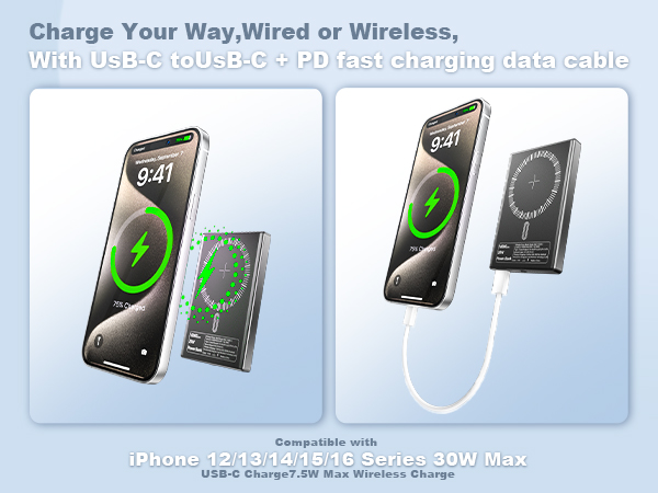 magnetic power bank for iphone