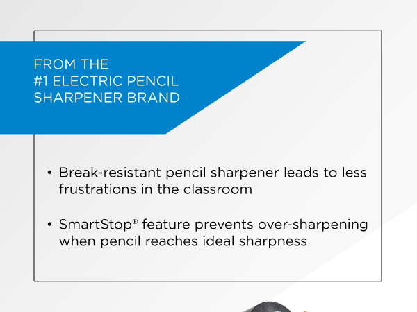 electric pencil sharpener one break resistant easy sharpness woodcase colored classroom teacher