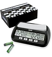 VINJOE Chess Clock Digital Chess Timer, Portable Digital Chess Clock &amp; Game Timer for Board Games...