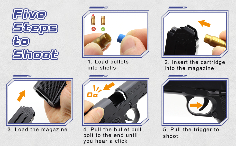 soft bullet toy gun for boys toy foam bullet toy guns shell ejecting toy pistol