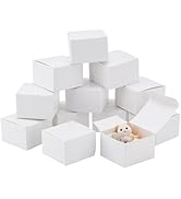 PH PandaHall 30pcs Mini White Gift Box, Small Jewelry Favor Treat Boxes Gift Packaging Box with L...