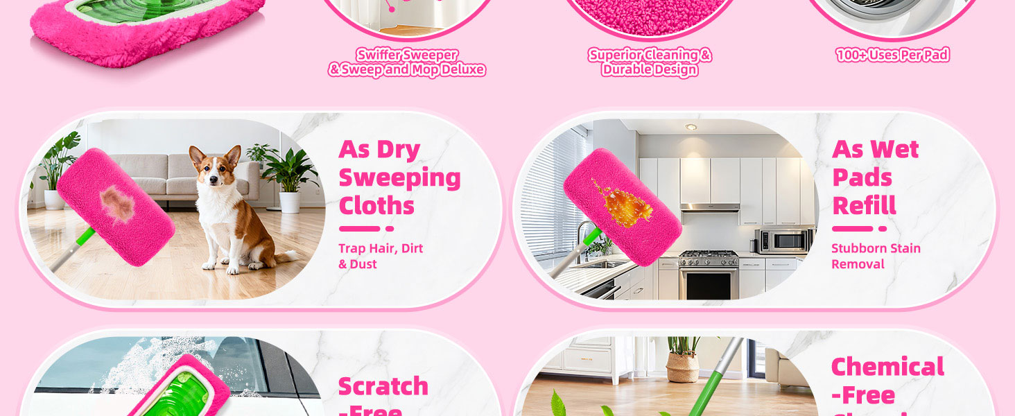 reusable swiffer mop pads